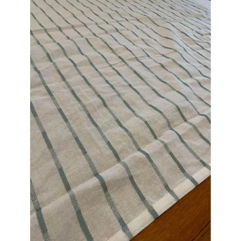 Broyhill Legacy Blue & White striped Shower Curtain